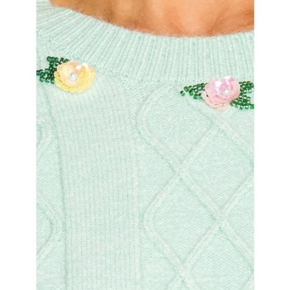 🍋For Love and Lemons Sutton Cropped Sweater - Picture 9 of 11